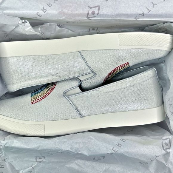 Katy Perry The Kerry Canvas Rainbow Slip-On Sneakers - Picture 10 of 10